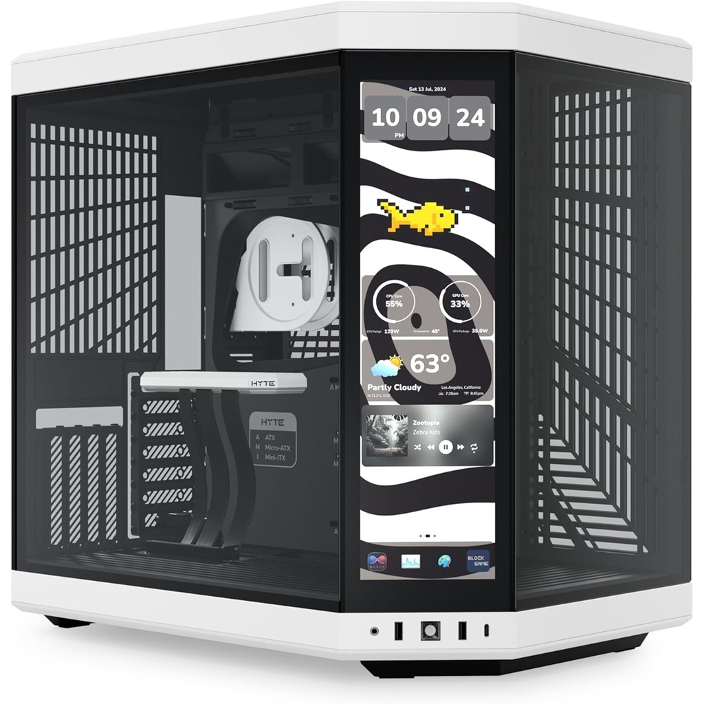 Gabinete Hyte Y70 Touch Infinite Midi-Tower ATX/EATX/Micro-ATX/Mini-ITX USB 3.0 Sin Fuente Sin Ventiladores Instalados