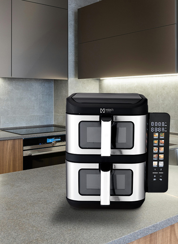 FREIDORA DE AIRE DOBLE MIRATI DE 11 LITROS TOTALES