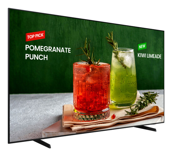 Pantalla samsung bed-h 98 in led crystal 4k uhd resolución 3840x2160 smart tv  admon contenido 16/7 3y