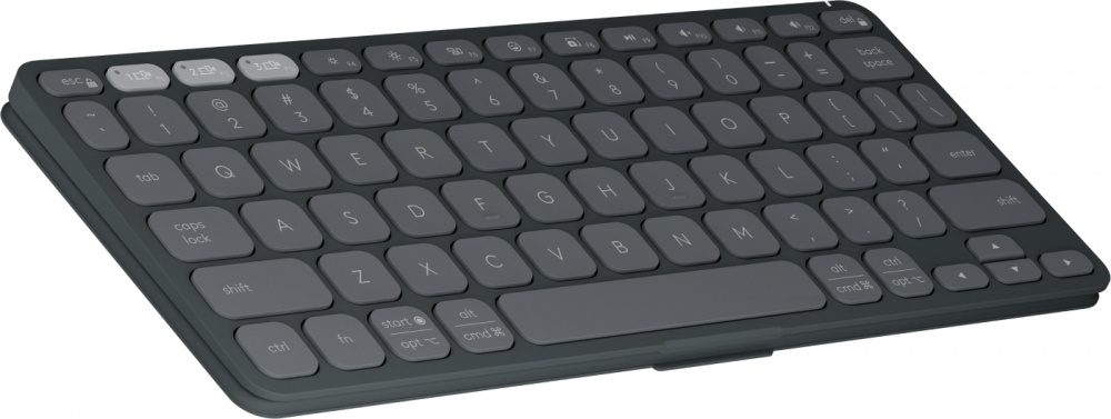 Teclado logitech keys to go 2 75%, inalambrico, bluetooth, gris