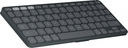 Teclado logitech keys to go 2 75%, inalambrico, bluetooth, gris