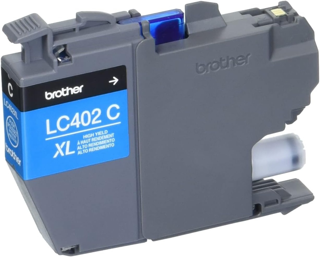 Cartucho De Alto Rendimiento Brother LC402XLCS Cian 1500 Páginas
