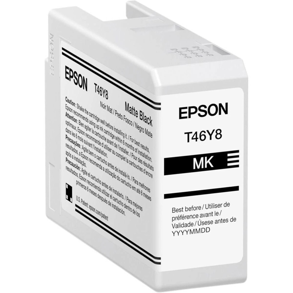 Cartucho De Tinta Epson UltraChrome Pro10 T46Y Negro Mate 50ml 