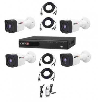 Kit provision isr dvr de 4 canales 1080p 4 camaras 2mp ip66