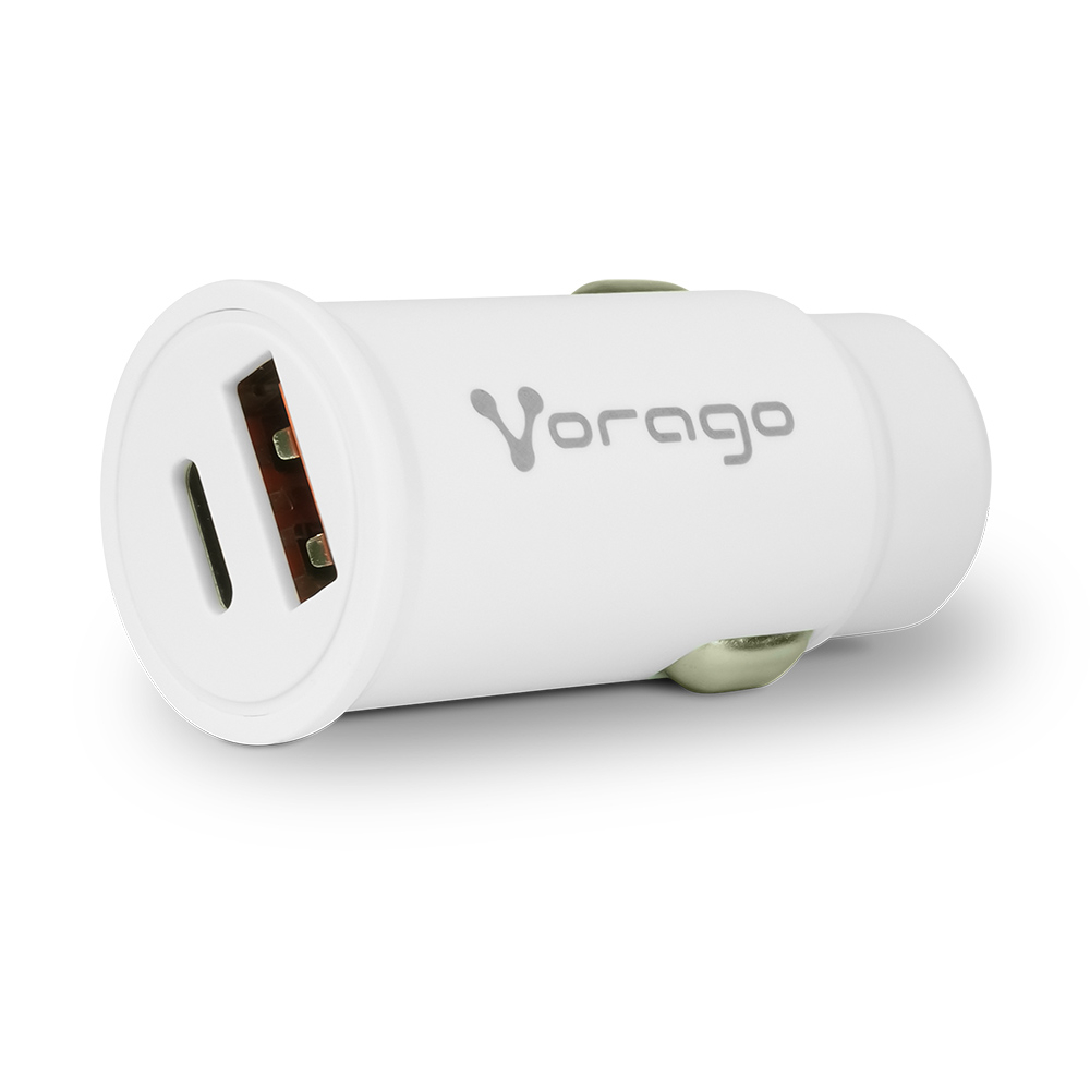 Cargador Para Auto Vorago AU-305-WH Tipo C USB Tipo C USB Carga Rápida Blanco