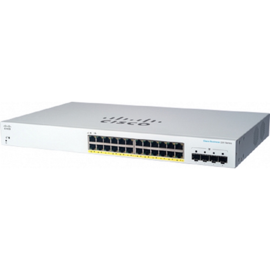 Switch  cisco cbs220-24p-4g-na - blanco