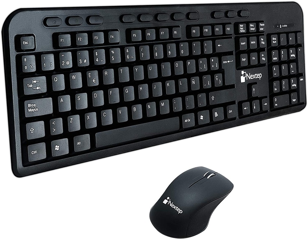 Kit De Teclado Y Mouse Nextep NE-415 Inalámbrico USB Español