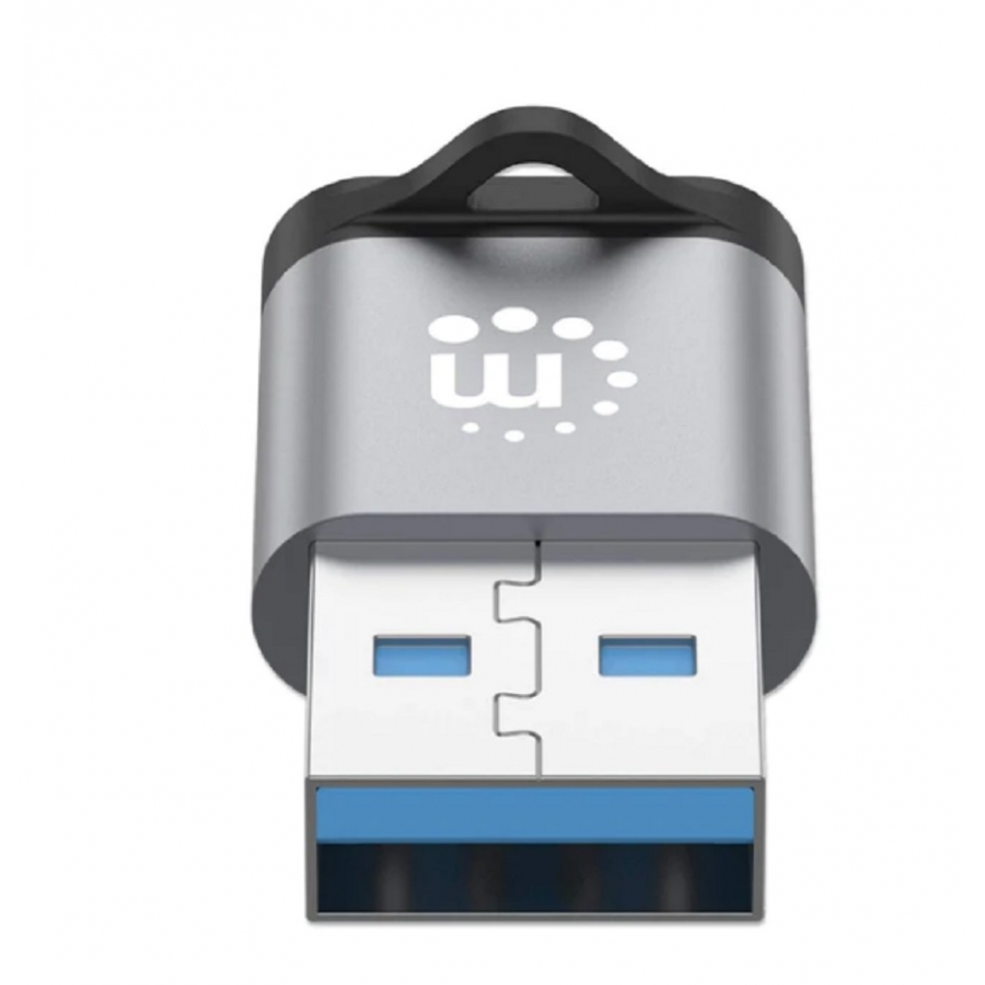 Manhattan Adaptador USB-A Macho - USB-C Hembra