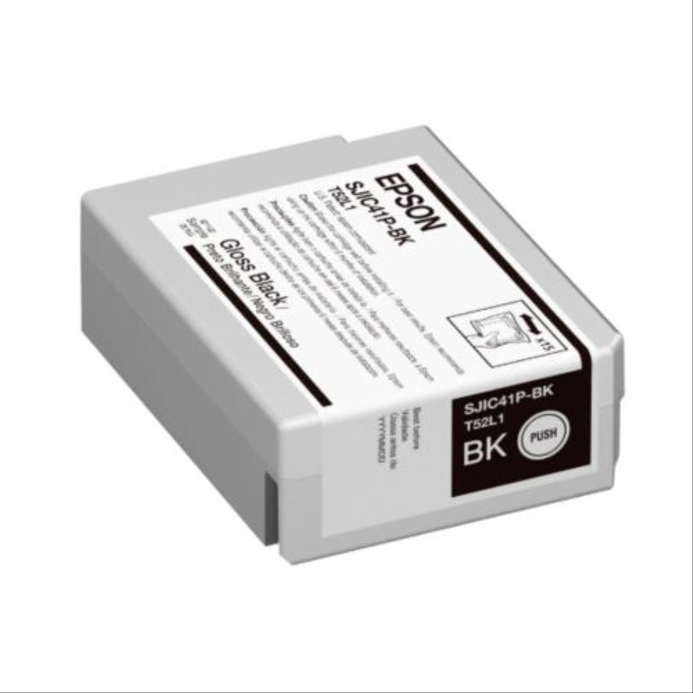 Cartucho De Tinta Epson SJIC41P-BK Negro Brillante ColorWorks C4000