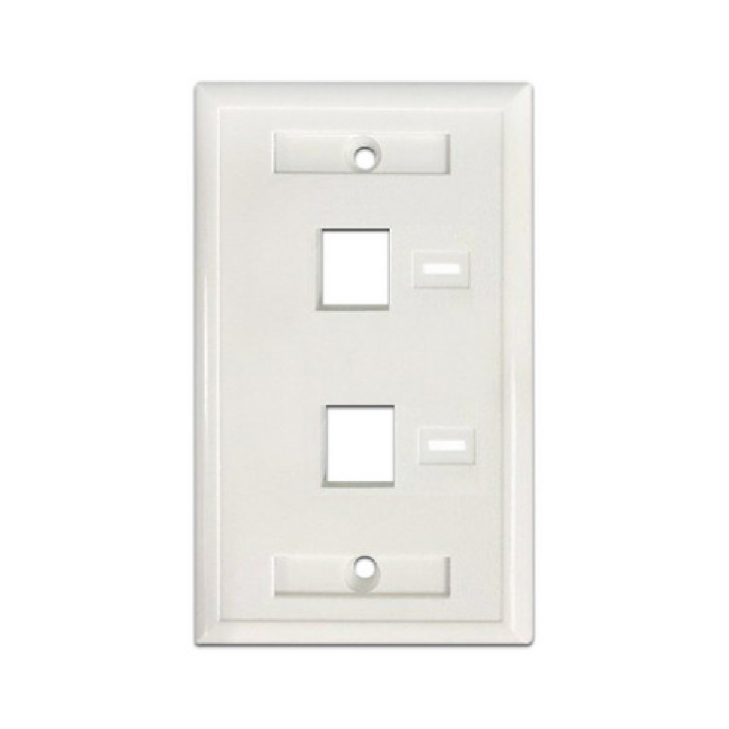 Tapa de Pared Intellinet 772396 2 Perforaciones Para Etiqueta 