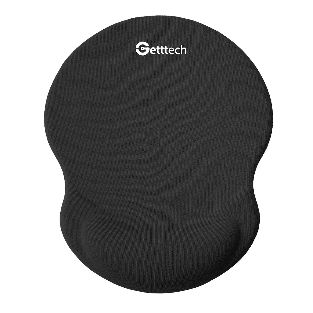 Mouse Pad Con Reposa Muñecas Getttech GGD-STD-01-BK Antideslizante