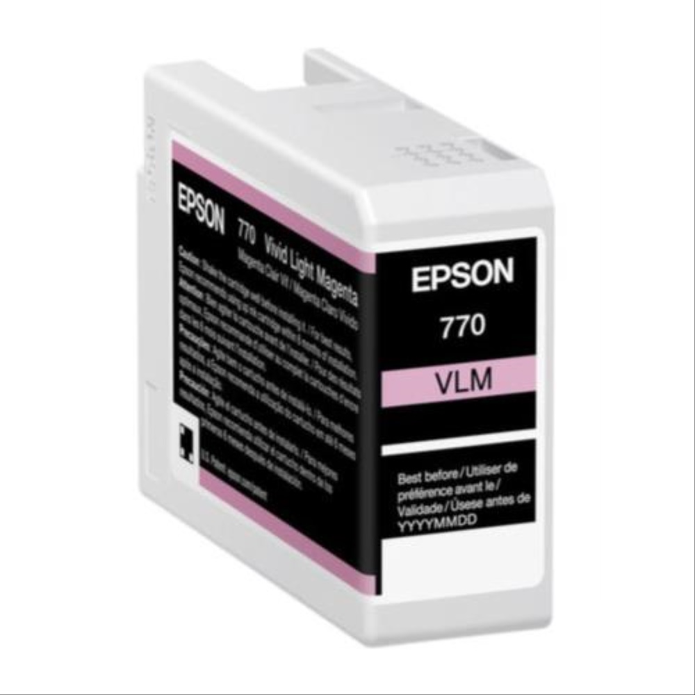 Cartucho De Tinta Epson UltraChrome PRO10 T770 Magenta Claro 25ml Para SureColor P700