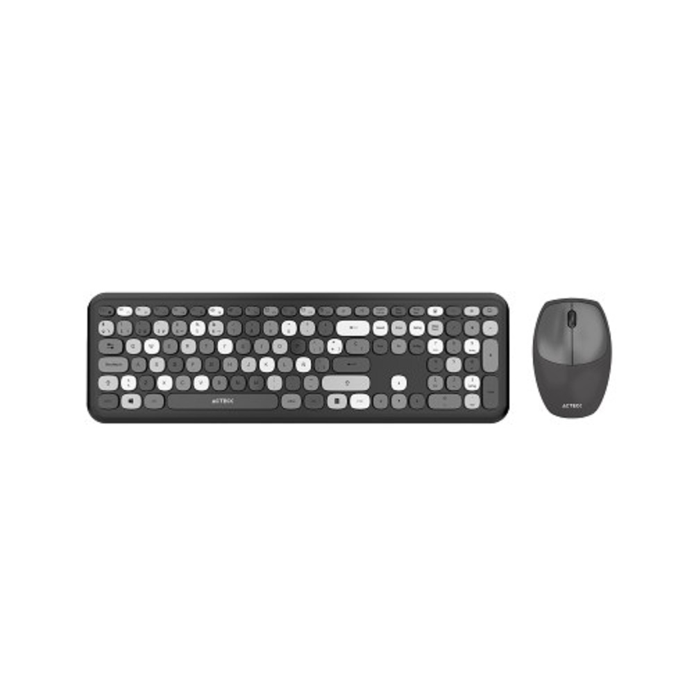Kit De Teclado Y Mouse Acteck Creator Chic Colors MK475 Inalámbrico USB Español