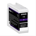 Cartucho De Tinta Epson UltraChrome PRO10 T770 Violeta 25ml Para SureColor P700