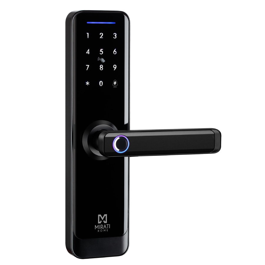 Cerradura electronica inteligente mirati app 5 mtodos de apertura aplicacin mvil, huella digital, cdigo de pin, llave fsica, tar