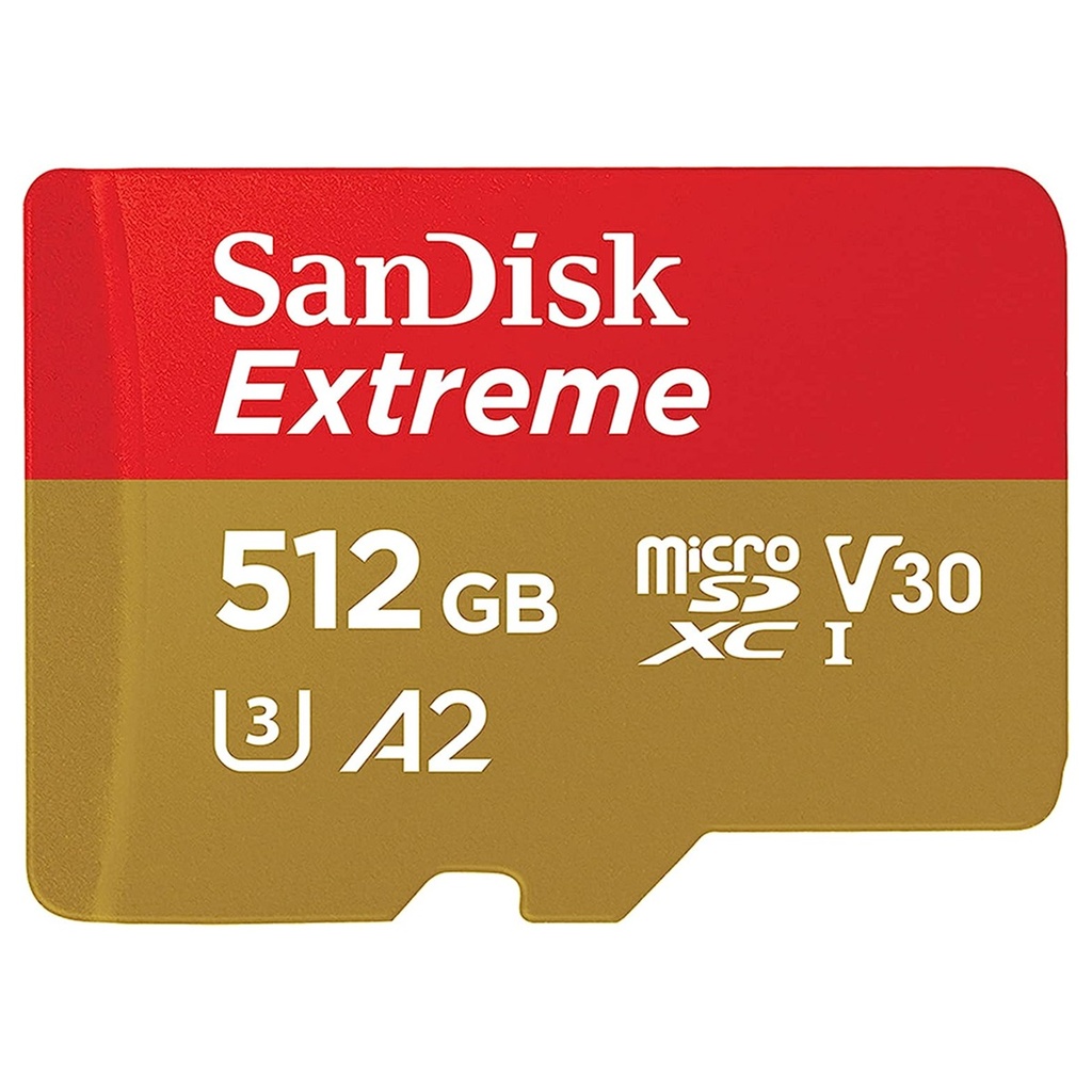Memoria Flash Sandisk Extreme 512GB MicroSDXC UHS-I Clase 10