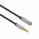 Cable Extensión Auxiliar Manhattan 356039 3.5mm Macho - 3.5mm Hembra 2 Metros