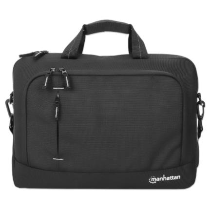 Manhattan Maletín de Poliéster PET Helsinki para Laptop 14.1", Negro