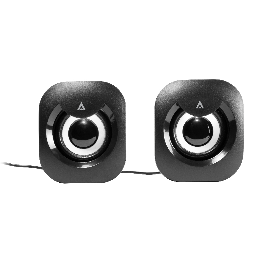 Bocinas alambricas 3.5mm esence basic as215, 60hz-20khz, alimentacion usb 5vc.c., color negro
