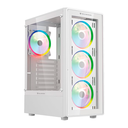 Gabinete Gamer BALAM RUSH Dragonfly Perform Crystal GM590CW / Cristal Templado / ATX / 4 Fan / BR-935975