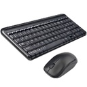 Kit teclado y mouse quaroni inalambrico 2.4ghz color negro