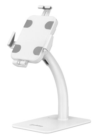 Manhattan Soporte de Escritorio para Tablet 406352 9.7" - 11", Antirrobo, Blanco