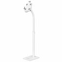 406345 soporte de piso para tableta. antirrobo color blanco -