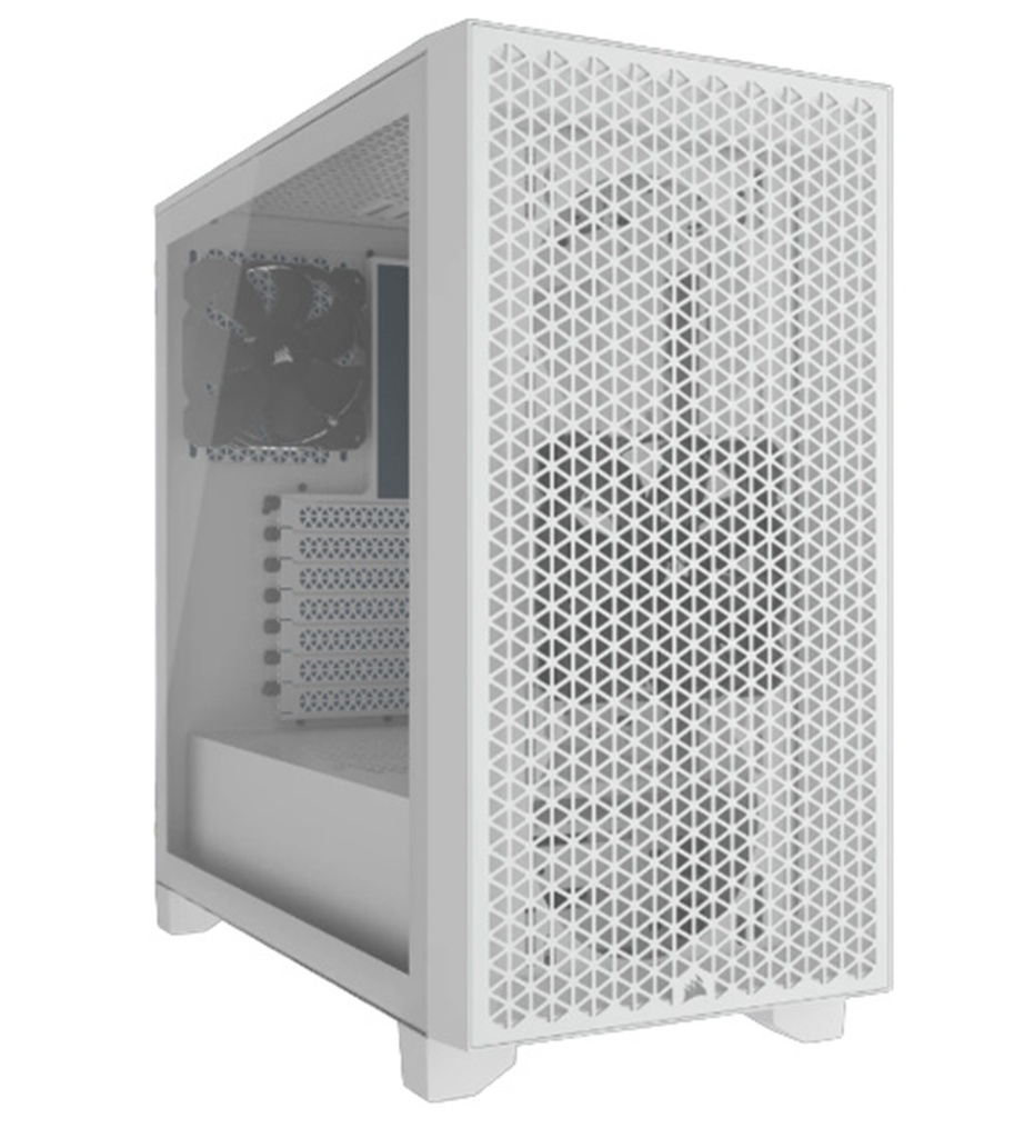 Gabinete Corsair 3000D AIRFLOW Con Ventana Midi-Tower ATX USB 3.2 Sin Fuente 2 Ventiladores Instalados