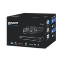 Kit de vigilancia epcom b50-kit-mic turbohd, dvr 4 ch, 4 camaras bala de 5 megapixeles con microfono integrado, 4 cables de 18m,
