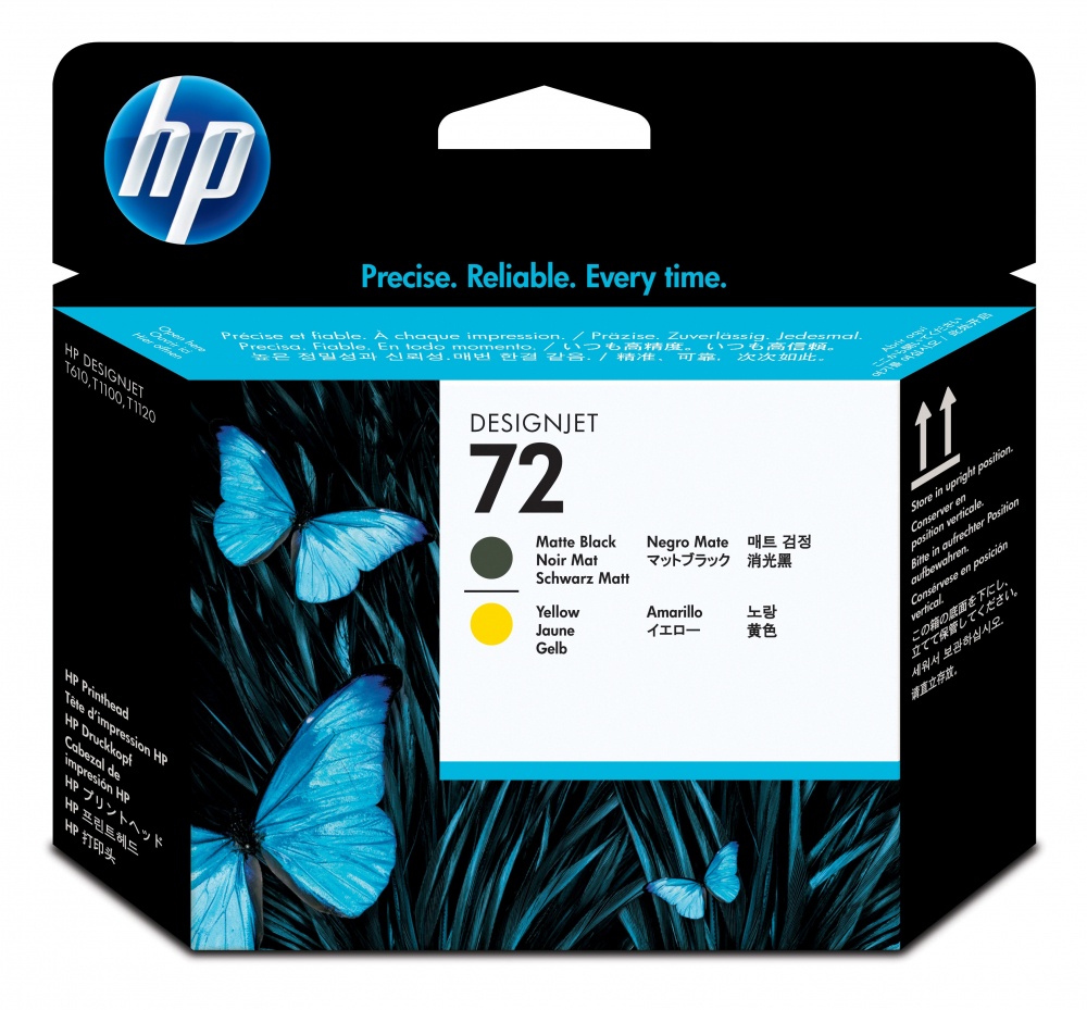 Cabezal HP lf De Impresión 72 Color Negro mate-amarillo