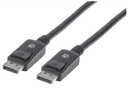 Cable Manhattan Displayport 2.0 Metros Color Negro