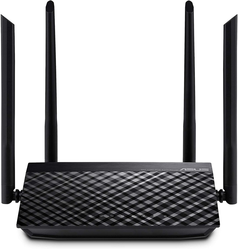 Router ASUS Gigabit Ethernet AC1200 Inalámbrico 867 Mbit/s 4x RJ-45 2.4GHz 5GHz RT-AC1200 V2