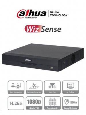Dahua xvr5104hs-4kl-i3 - dvr de 4 canales 4k/ h.265+/ 4 canales hdcvi+4 ip/ hasta 8 ch ip/ 1 ch de reconocimiento facial/ codifi