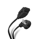 Extensión Clavija 90° Steren EXT16-4N 3 Contactos 10A 4 Metros