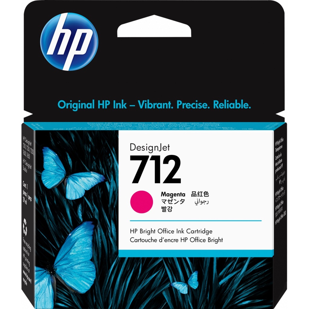 Cartucho De Tinta HP 712 Color Magenta Original 29ml