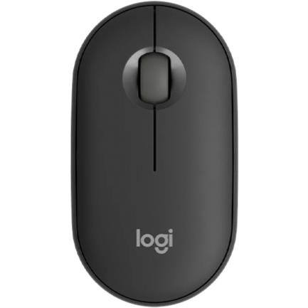 Mouse Logitech Óptico Pebble 2 M350s, Inalámbrico, RF + Bluetooth, 4000DPI, Grafito