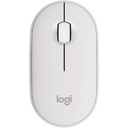 Mouse Logitech Óptico Pebble 2 M350s, Inalámbrico, RF + Bluetooth, 4000DPI, Blanco