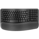 Teclado logitech wave keys usb bt multidisp. graphite (920-012278)