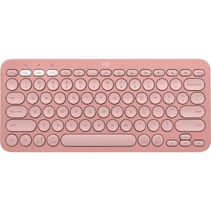 Teclado bluetooth logitech pebble keys 2 k380 color rosa