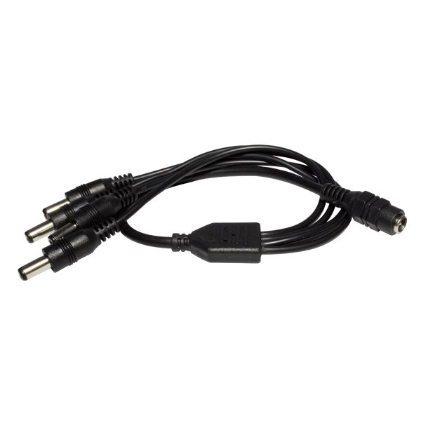 Cable Divisor De Corriente XCase 1 Hembra A 4 Machos Para Cámaras De Vigilancia (pulpo)