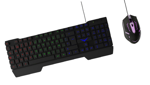 Kit de Teclado y Mouse Naceb Fallen Alámbrico USB Español