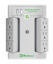 Supresor De Picos Koblenz SS-2000 USB 6 Contactos 2x USB 2000 Joules