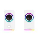 Balam Rush Bocina Gamer GLIMM Style BG565 LED Bluetooth 3.5mm Blanco BR-937009