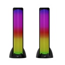 Bocina Gamer para Computadora Balam Rush Glimm Tower BG575 Bluetooth Alámbrico/Inalámbrico 2.0 10W RMS 2 Piezas