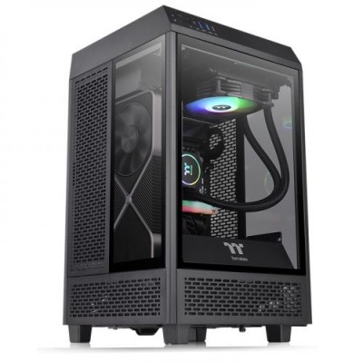 Gabinete thermaltake the tower 100 black ca-1r3-00s1wn-00 - color negro