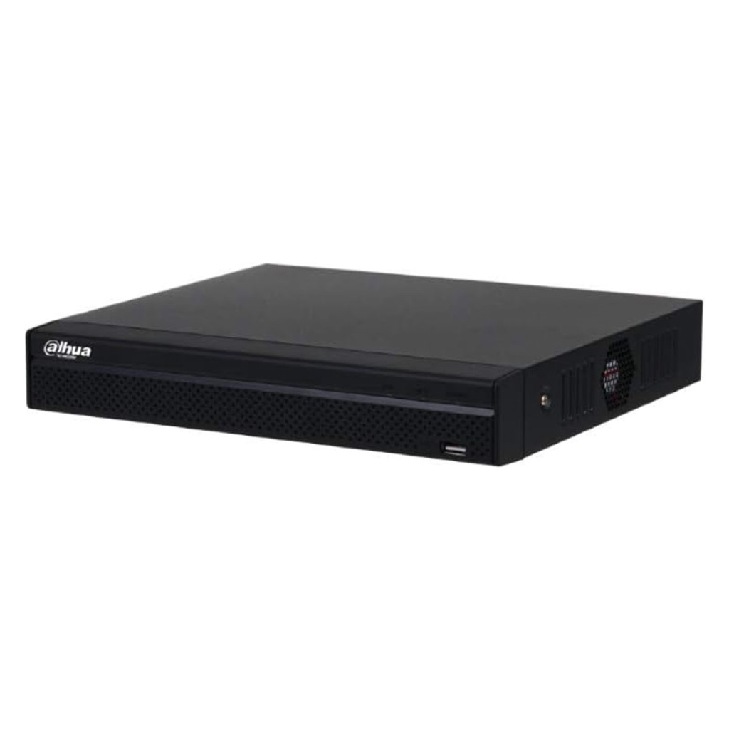 NVR De 8 Canales Dahua NVR1108HS-8P-S3/H Para 1 Disco Duro Máx 8TB 2x USB 2.0 8x RJ-45 PoE