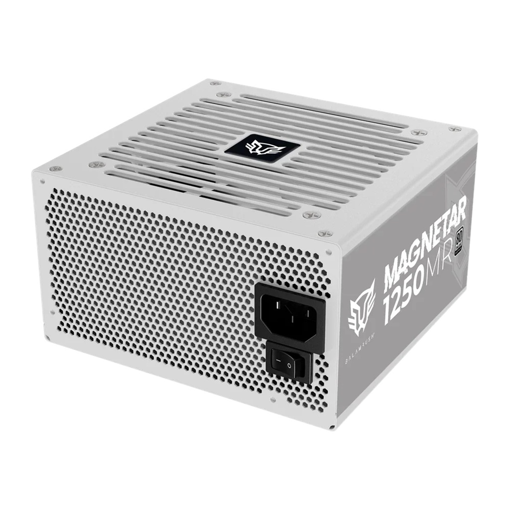 Balam Rush Fuente de Poder PC 1250W Gamer MAGNETAR 1250MR 80 Plus Platinum Modular Blanco BR-937627