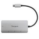 Targus Adaptador Multipuertos USB-C a USB-A - Plateado