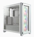 Gabinete Corsair iCUE 4000X RGB Con Ventana Midi-Tower ATX USB 3.0 Sin Fuente
