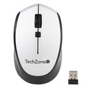 Mouse techzone tz19mou01-inapl inalambrico usb 1600 dpi negro/plata